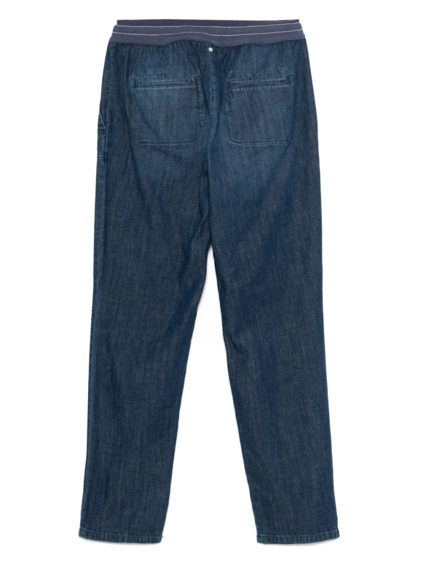 Lorena Antoniazzi Blue Tapered Trousers