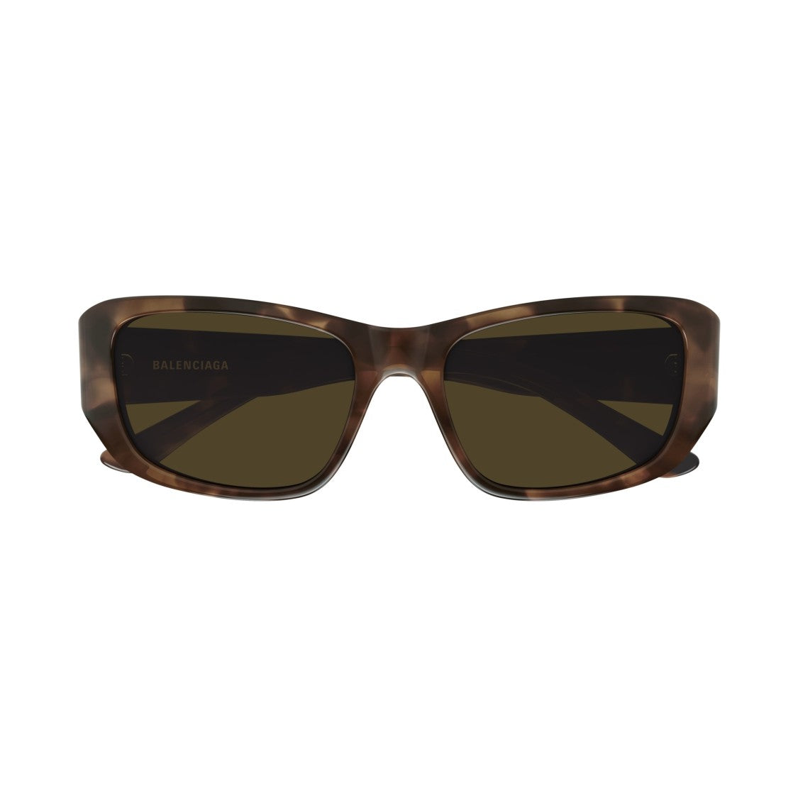 Balenciaga Bb0365s Rectangular Tortoiseshell Sunglasses