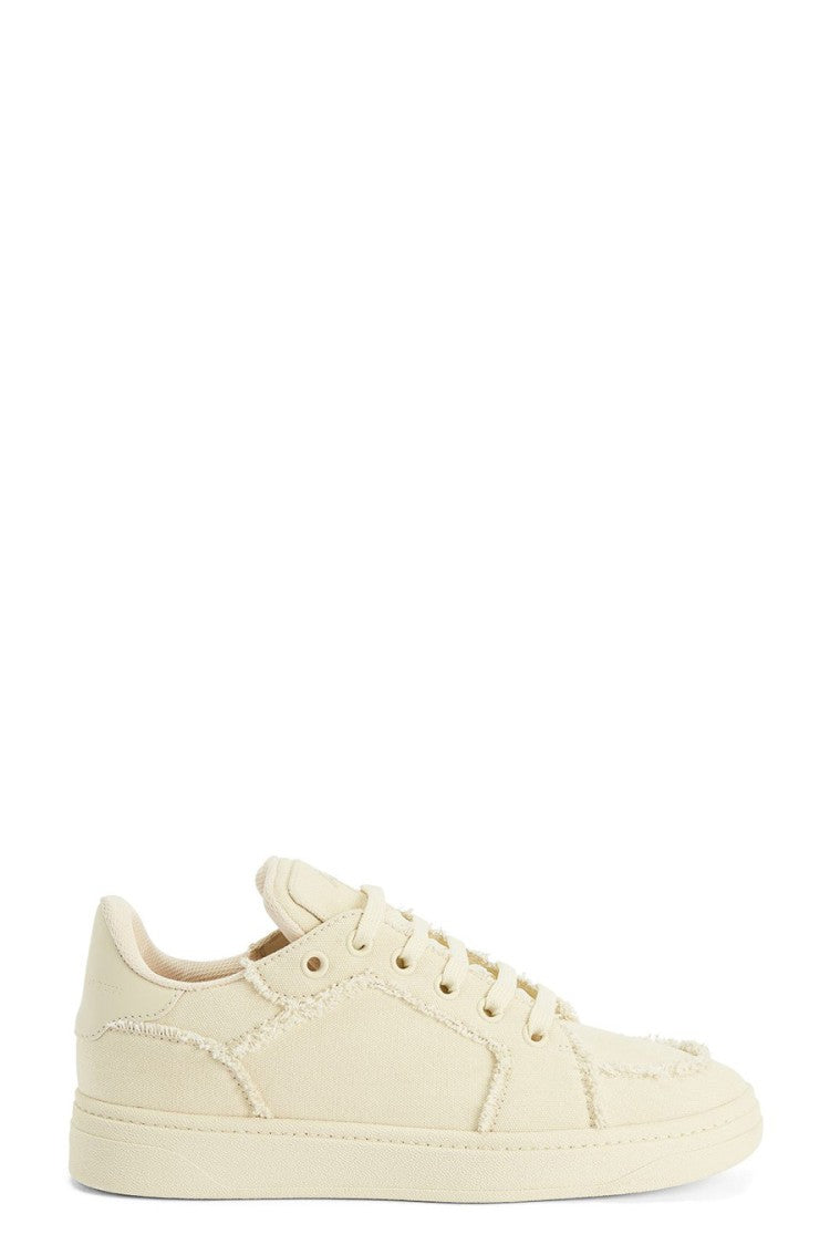 Giuseppe Zanotti Textured Fabric Sneakers With Integrated Laces