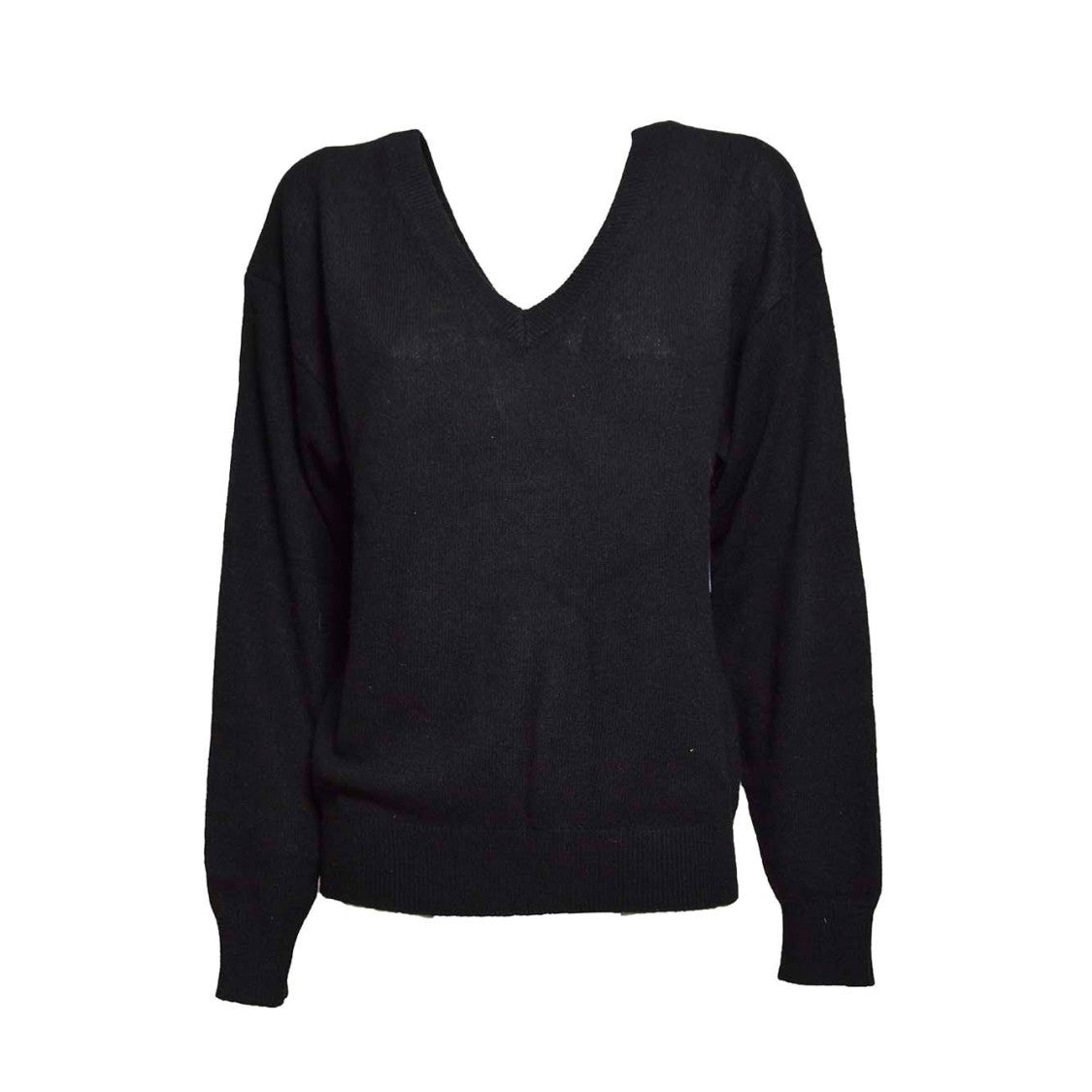 Equipment Black Cashmere V-Neck Sweater