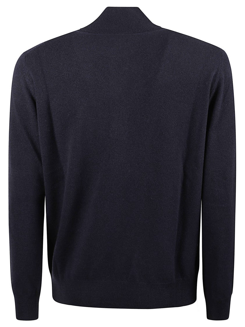 Altea Half-Zip Fine-Knit Virgin Wool Sweater