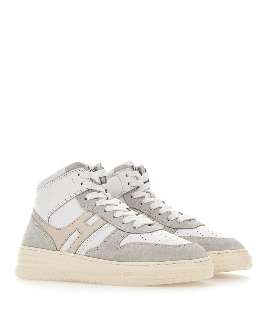 Hogan High-Top Sneakers With Smooth