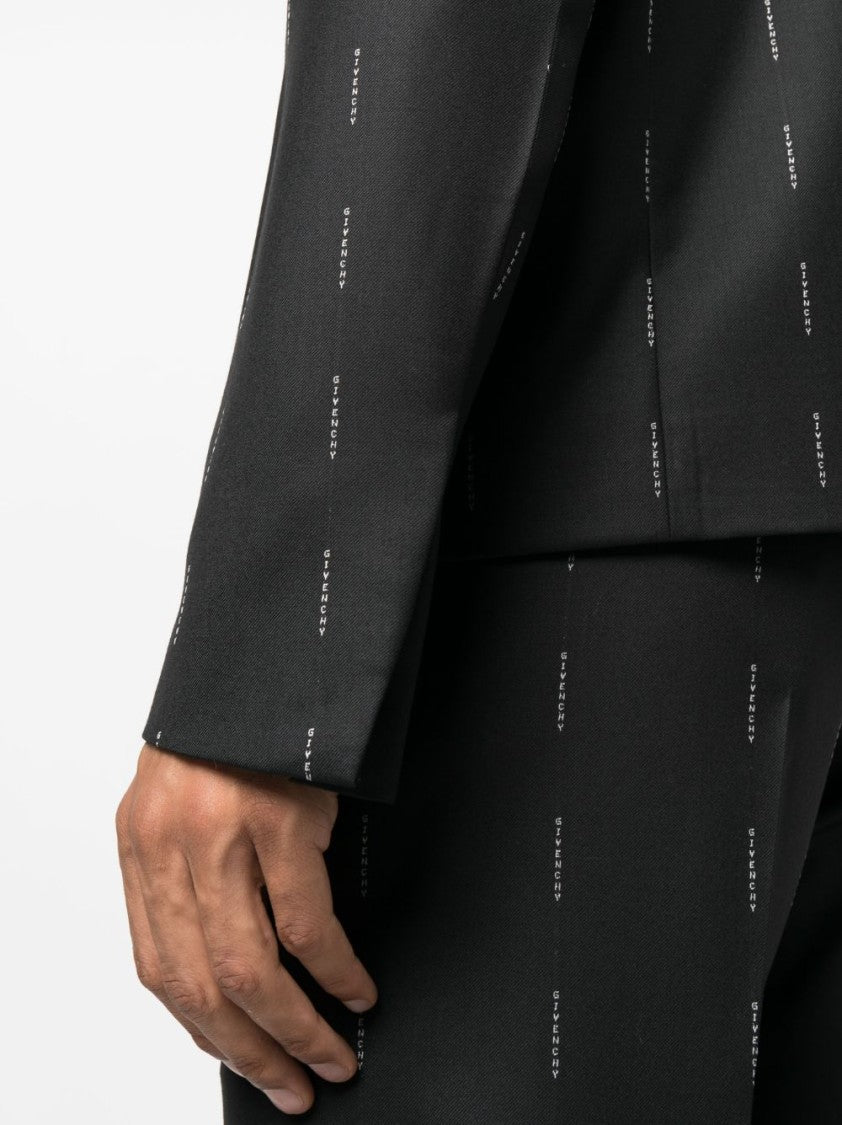 Givenchy Logo-Print Shirt Jacket
