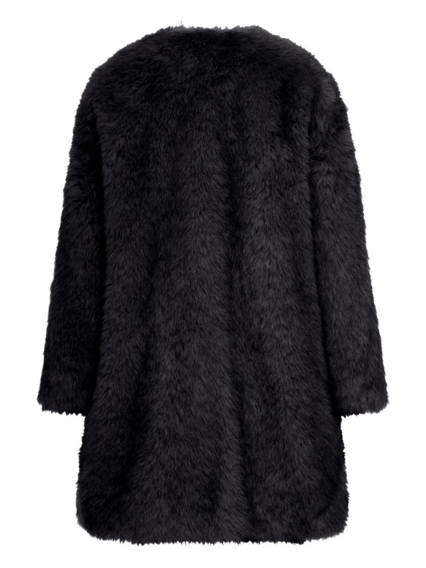Max Mara Oversized Coat In Faux Fur-Effect Fabric