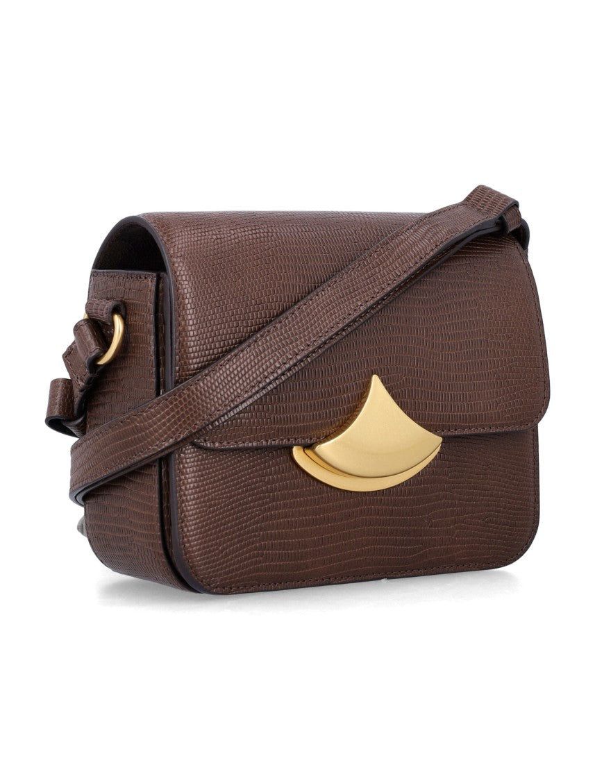 Sessùn Lizard-Effect Leather Small Shoulder Bag