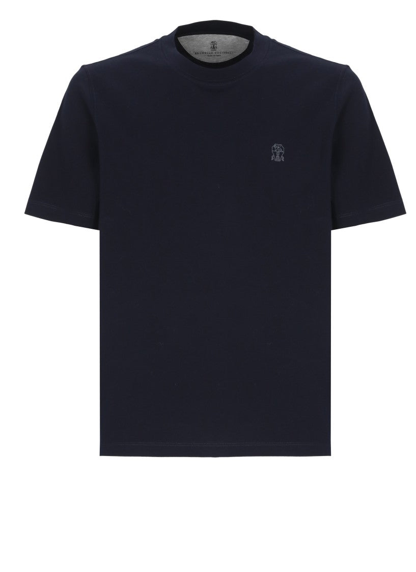 Brunello Cucinelli Signature Logo Cotton T-Shirt