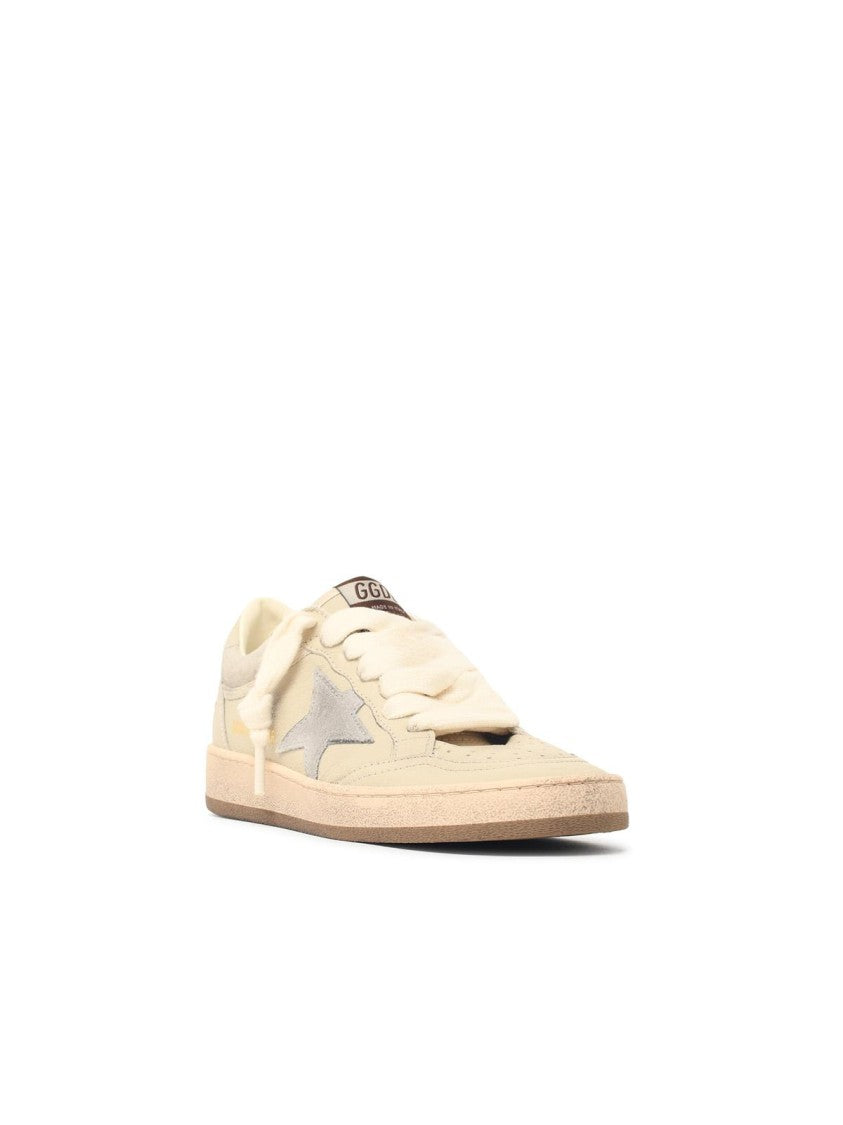 Golden Goose Cream Leather Ball Star' Sneakers