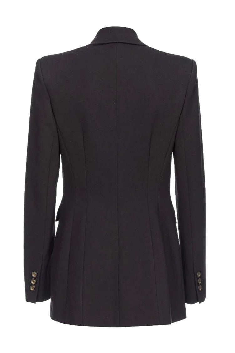 Pinko Black Double-Breasted Blazer