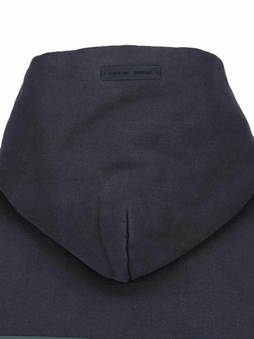 Fear Of God Relaxed Fit Black Hoodie With Graphic Detailing