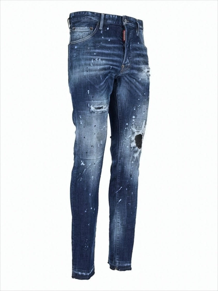 Dsquared2 Distressed Slim Fit Denim Pants