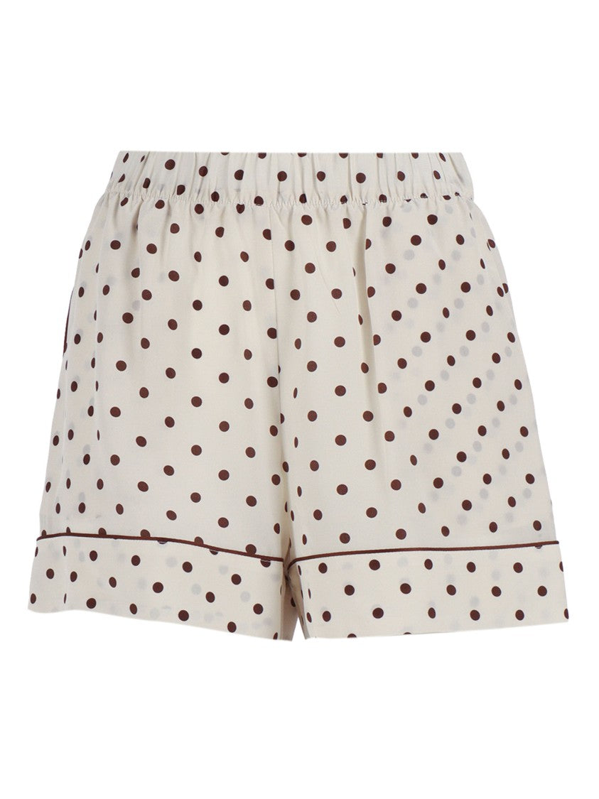 P.A.R.O.S.H. Silk Polka Dot Piping Shorts