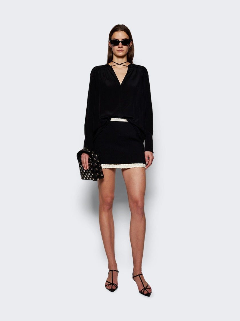 Khaite Small Elena Bag Black Leather With Studs