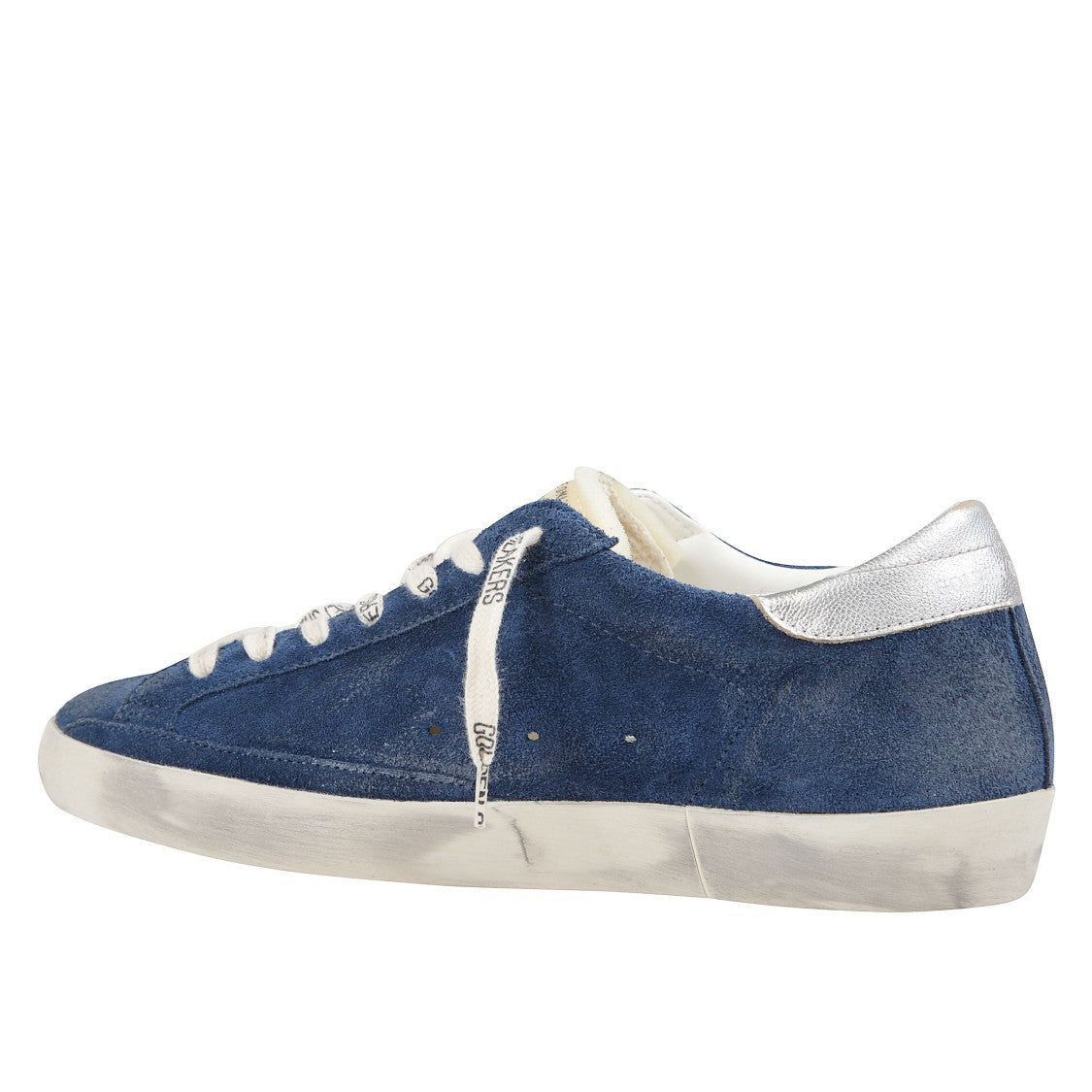 Golden Goose Blue Suede Sneakers