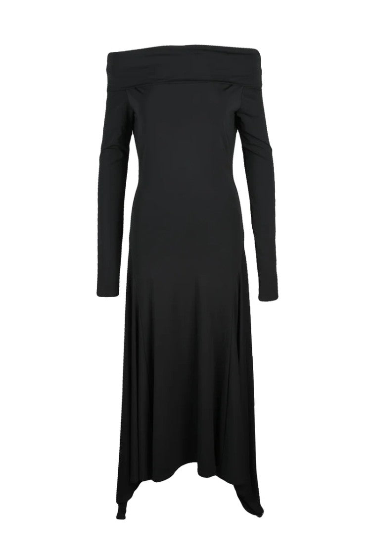Max Mara Gerla Long Lycra Dress - Black