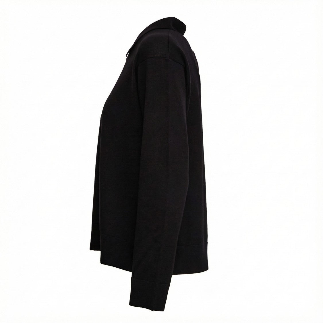 Max Mara Long-Sleeve Polo Sweater