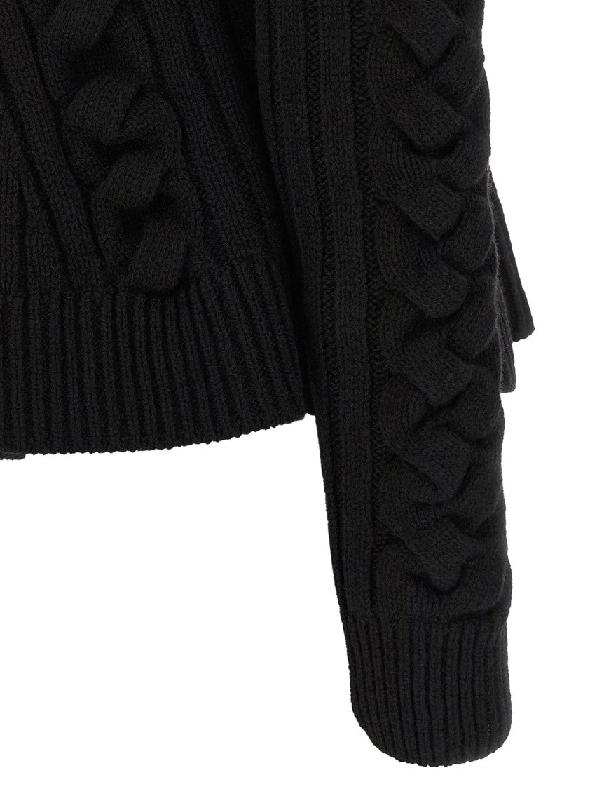 Mcqueen Braided Wool Cardigan