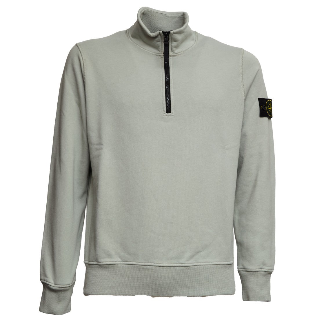 Stone Island Half-Zip Ribbed Trim Regular Sweatshirt