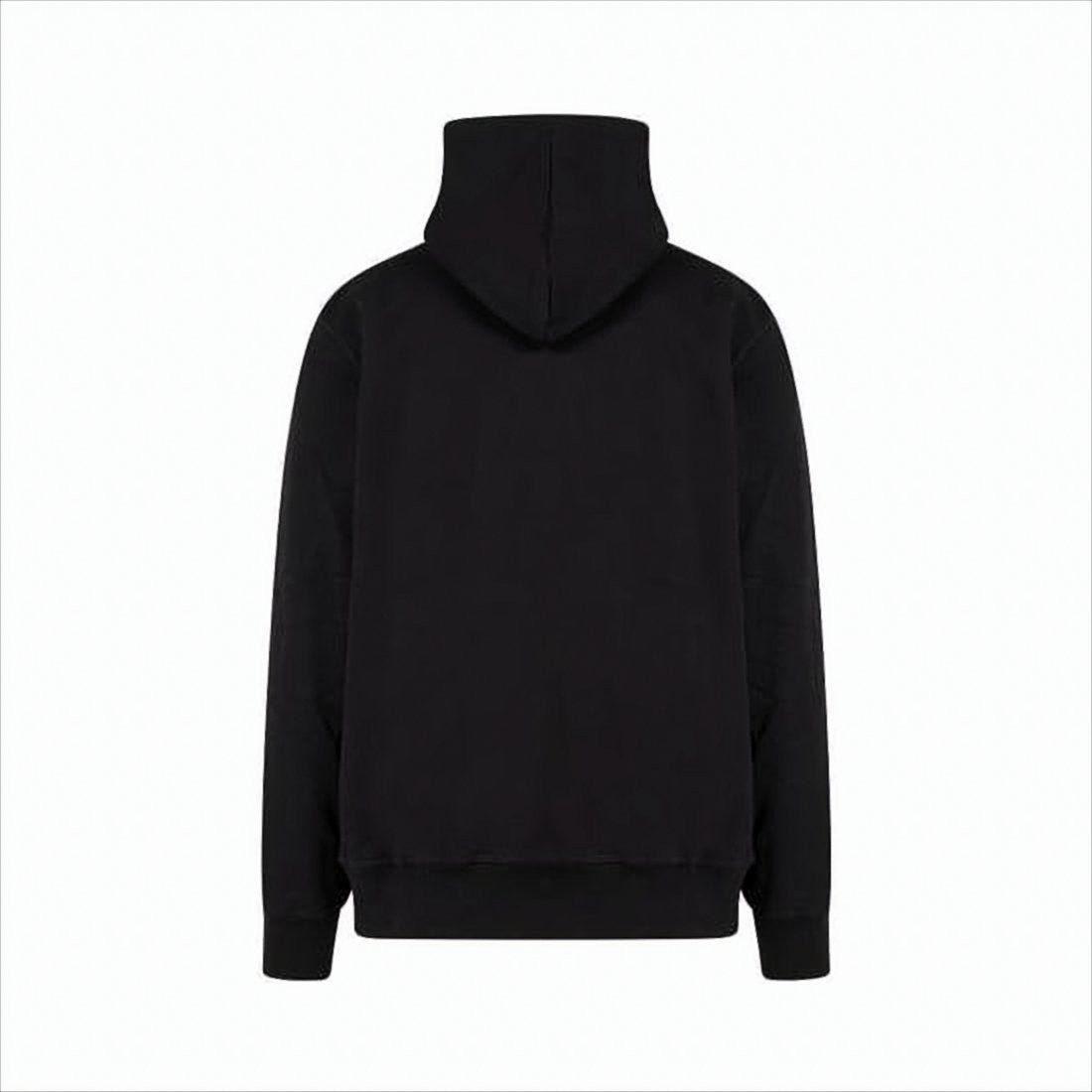 Alexander Mcqueen Classic Black Hoodie With Bold Graphics