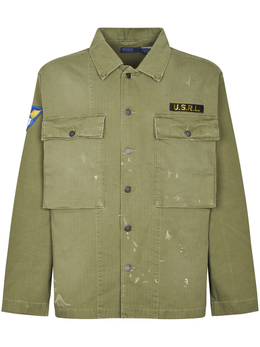 Polo Ralph Lauren Boxy Fit Woven Sport Shirt With Military-Inspired Detailing