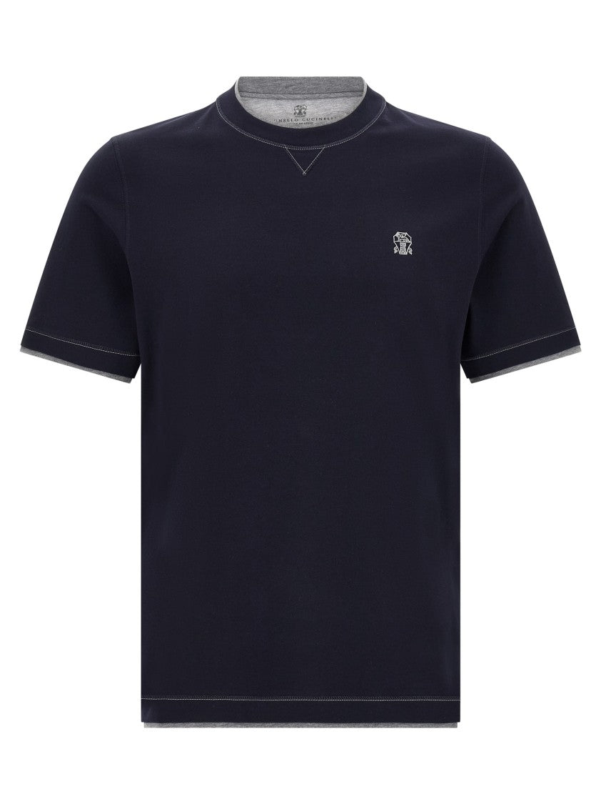 Brunello Cucinelli Double Layer T-Shirt