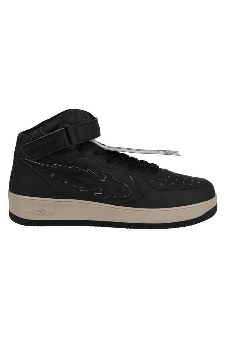 Enterprise Japan Mid-Top Sneakers With Buckle Closure