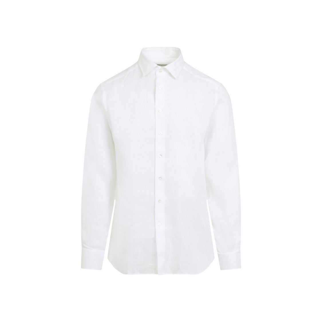 Etro Roma Logo White Linen Shirt