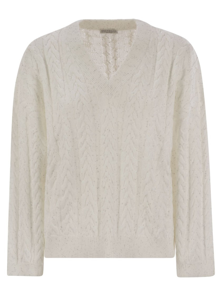 Brunello Cucinelli Dazzling Double Cable Cotton Jersey