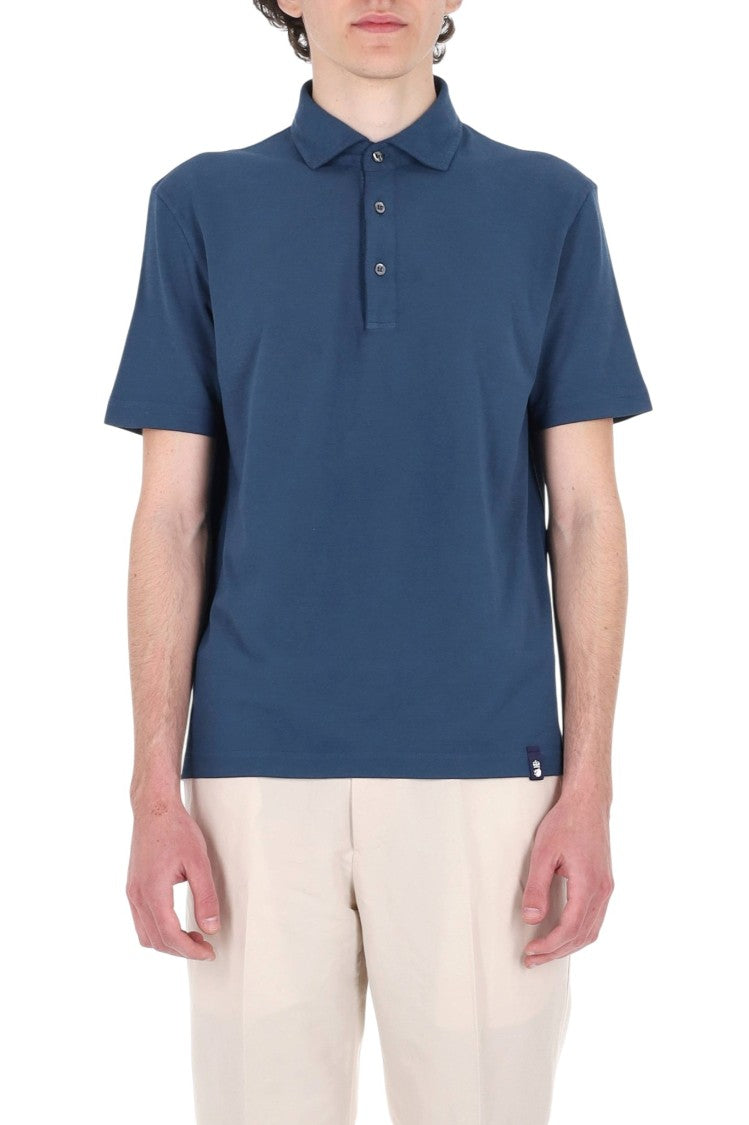 Drumohr Ice Cotton Pure Cotton Polo Shirt