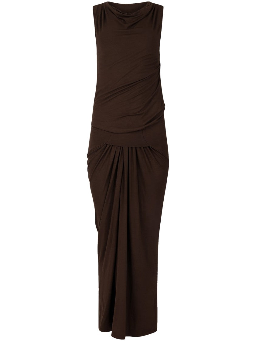 Entire Studios Sleeveless Draped Dress With Fluid Silhouette