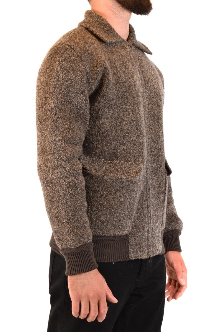 Laneus Multicolor Textured Wool Blend Laneus Jacket