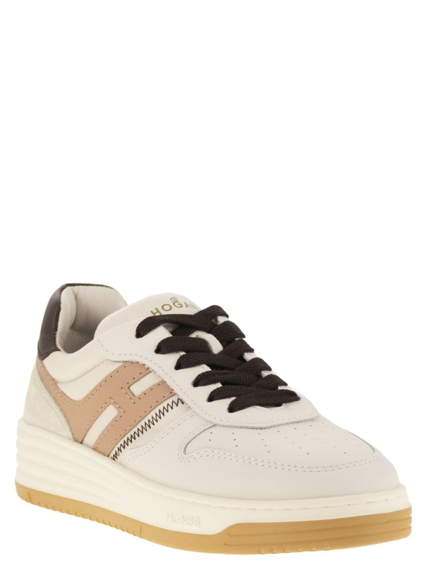 Hogan H630 - Leather Trainers With H On The Side