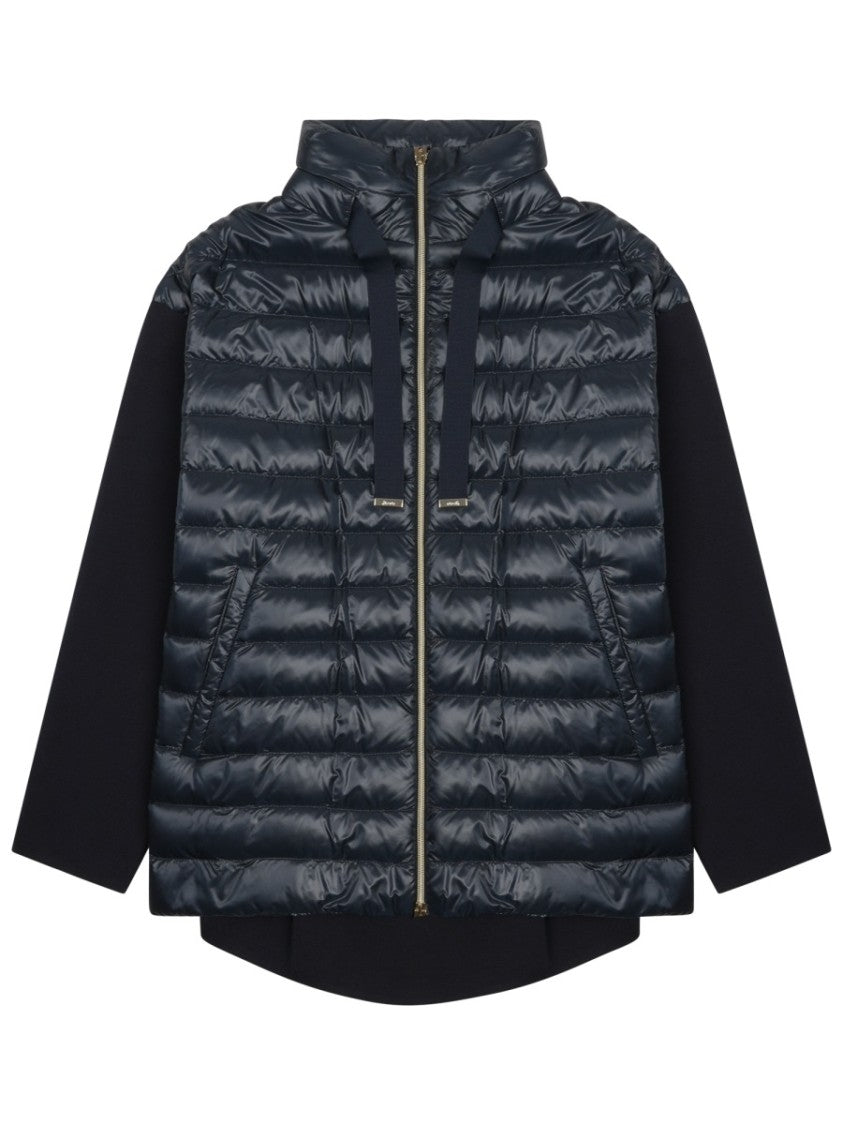 Herno Padded Contrasting Sleeves Cotton Down Jacket