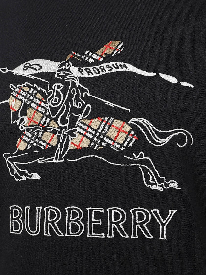 Burberry Graphic Horse Print Black T-Shirt