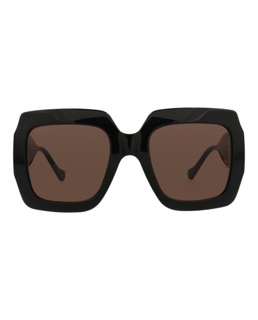 Gucci Square-Frame Injection Sunglasses