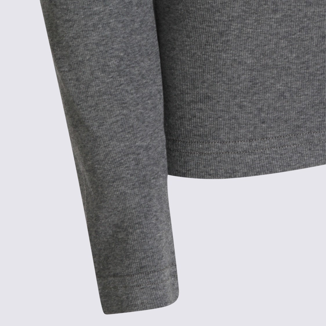 Fabiana Filippi Long-Sleeved Fitted Top With V-Neckline And Subtle Trim