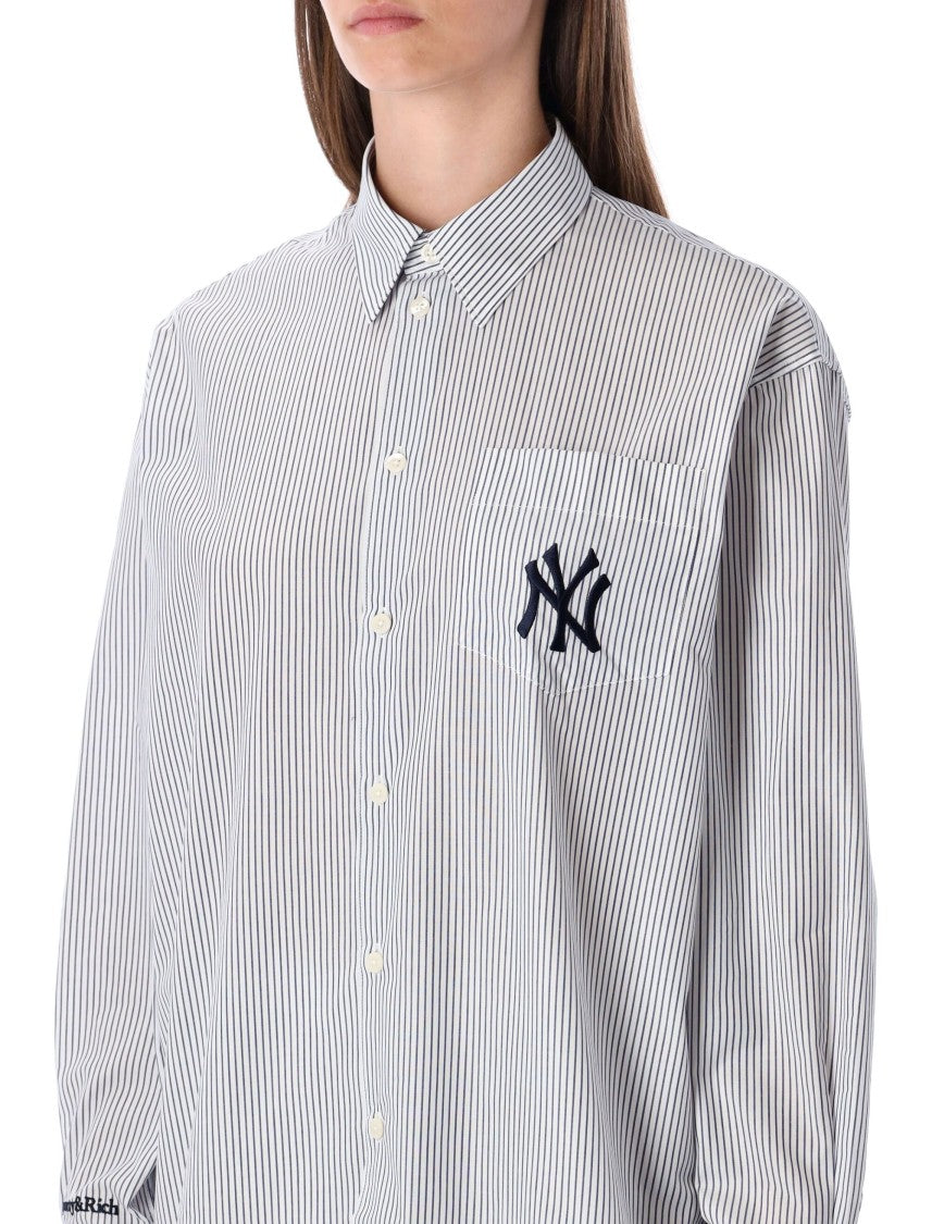 Sporty And Rich Yankees Stripes Shirt Oversized