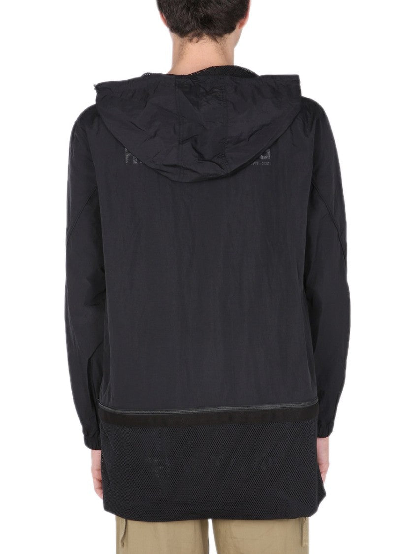 Helmut Lang Black Lightweight Nylon Windbreaker