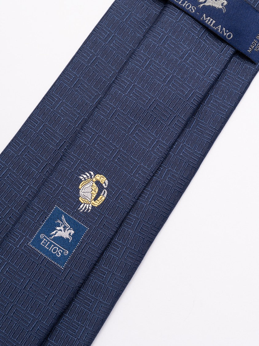 Elios Silk Tie Featuring Zodiac Constellation Design