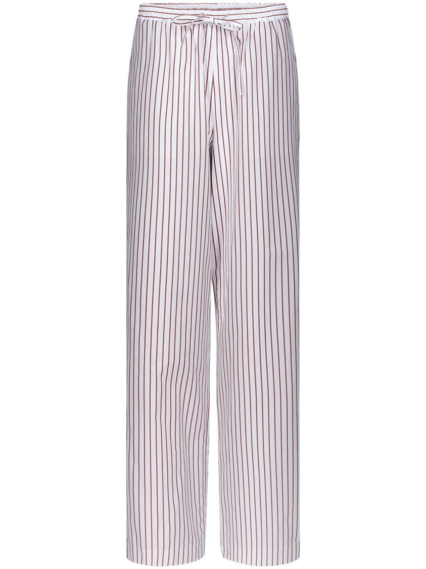 Loulou De Saison Relaxed Wide-Leg Trousers With Vertical Stripes
