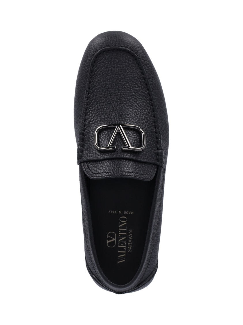 Valentino Garavani Vlogo' Moccasins – Black
