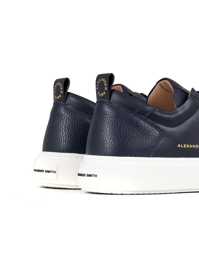 Alexander Smith Casual Blue Cow Leather Sneakers