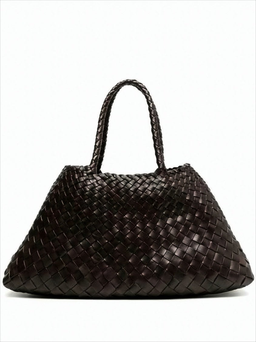 Dragon Diffusion Intricate Woven Buffalo Leather Tote Bag