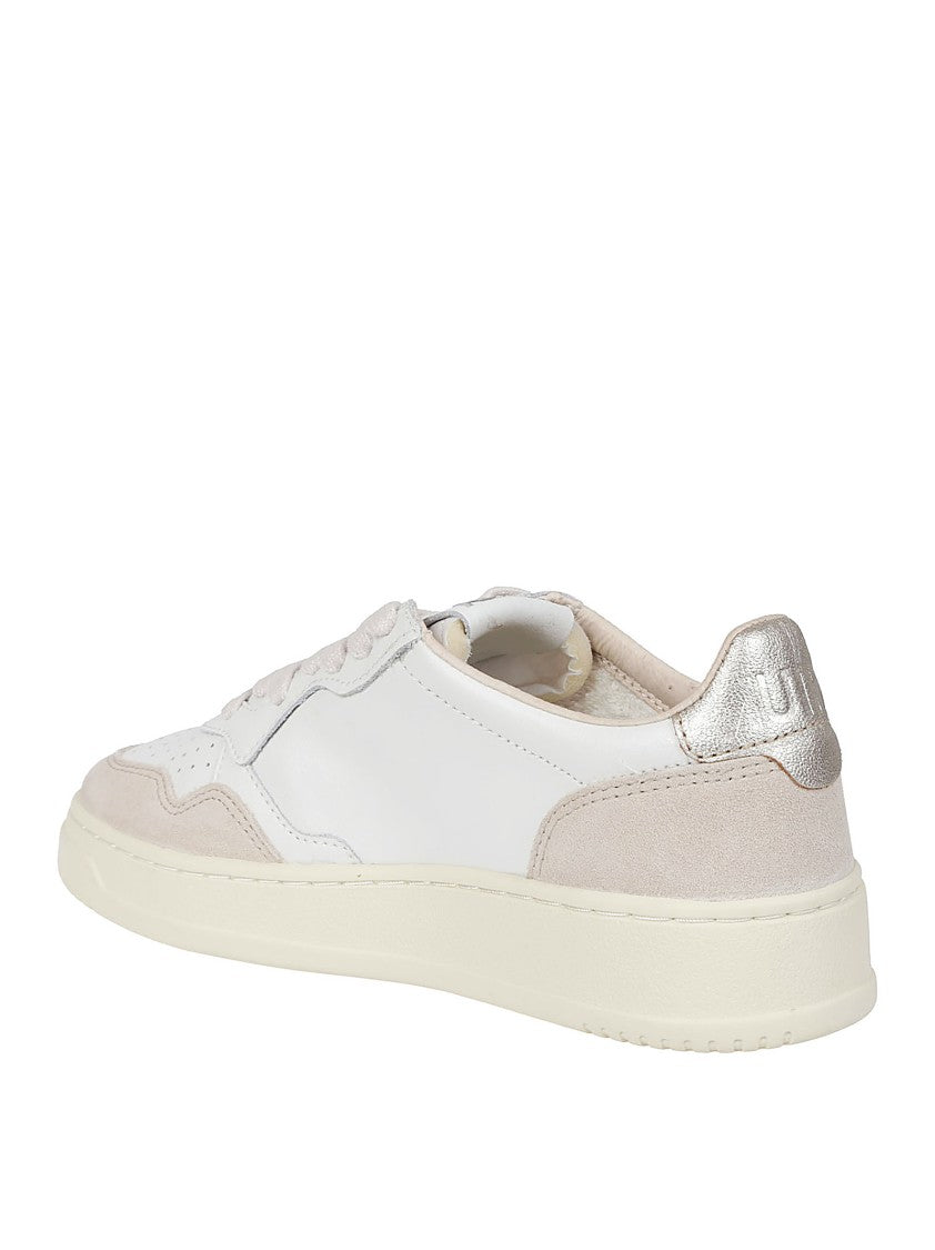 Autry Classic Low-Top White Sneakers With Leather