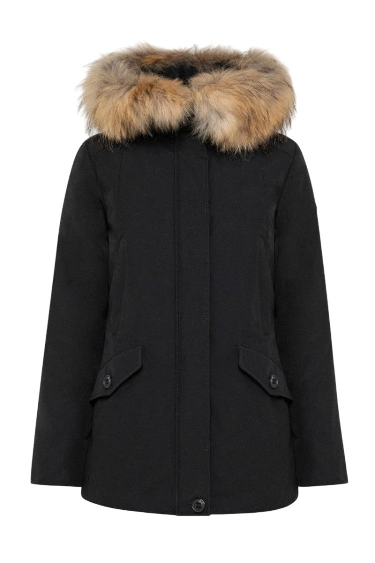 Canadiens Short Parka With Removable Fox Fur Trim