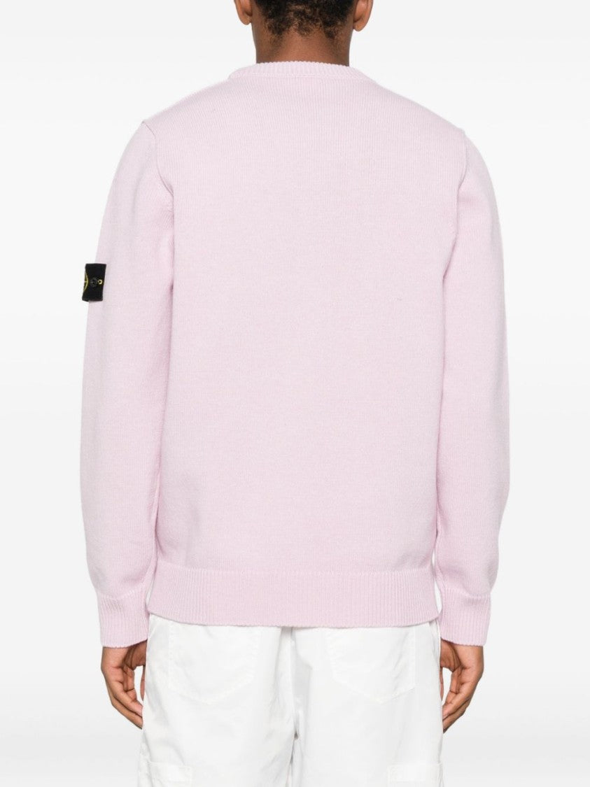 Stone Island Light Pink Crew Neck Sweater