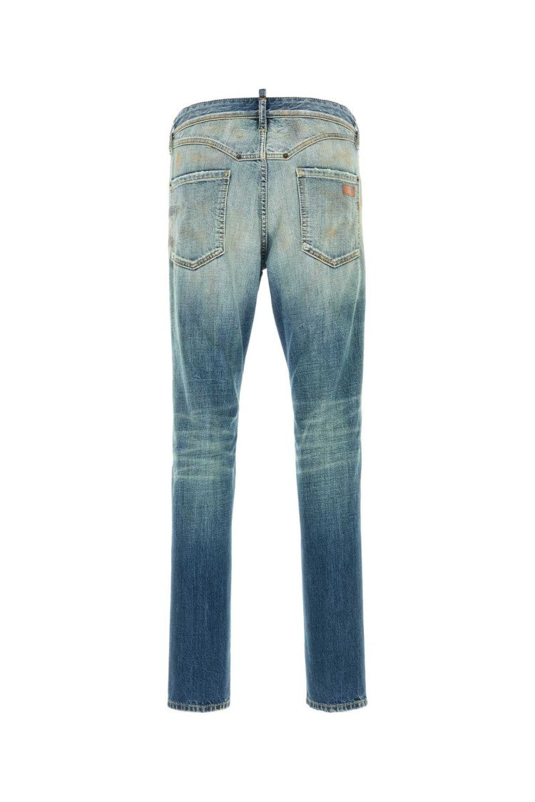Dsquared2 Straight-Leg Denim Jeans With Faded Wash