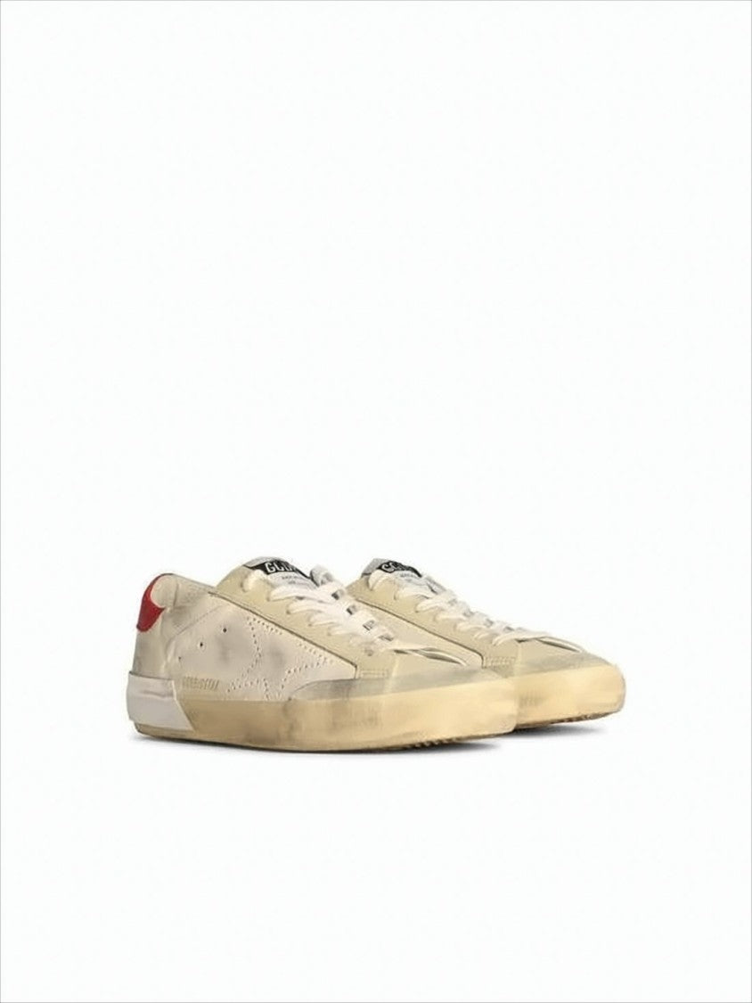 Golden Goose Distressed Low-Top Sneakers With Vintage Aesthetic
