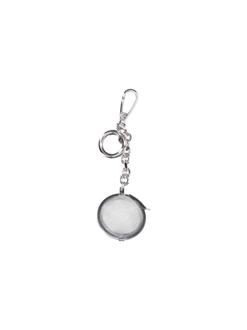 Maison Margiela Silver-Tone Tea Infuser Keychain Charm