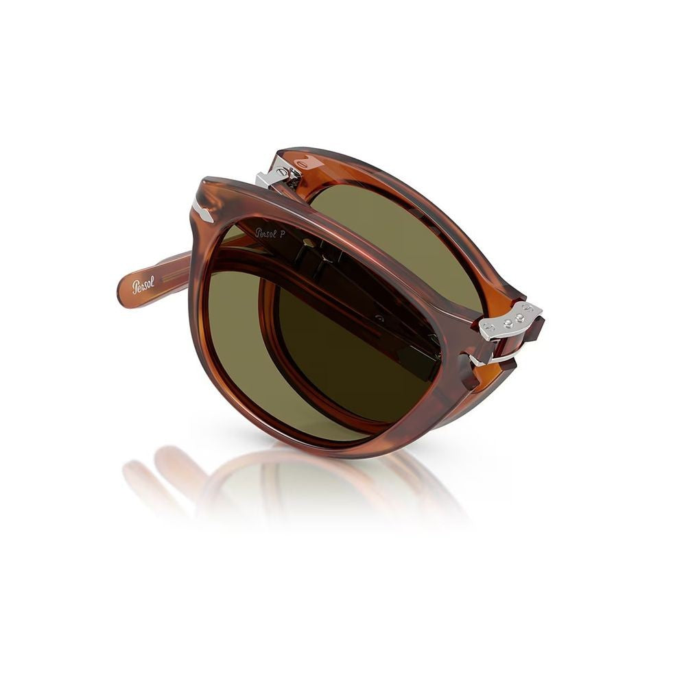 Persol Po0714sm Steve Mcqueen Pilot-Shaped Folding Sunglasses In Terra Di Siena
