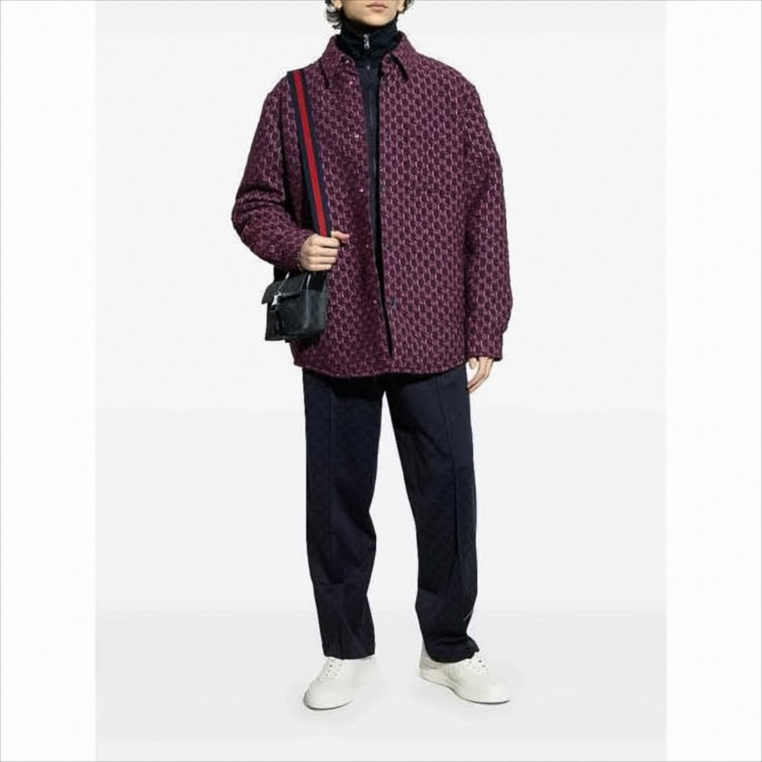 Gucci Perforated Leather Low-Top Sneakers